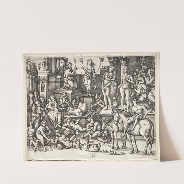 The Power of Love, or, Worship of Luna (1528–63) by Hieronymus Hopfer