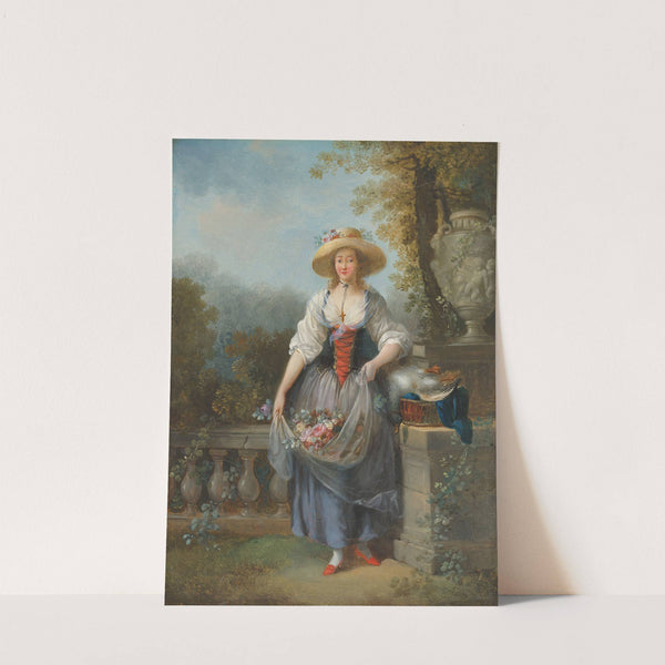 The pretty gardener by Jean-Frédéric Schall