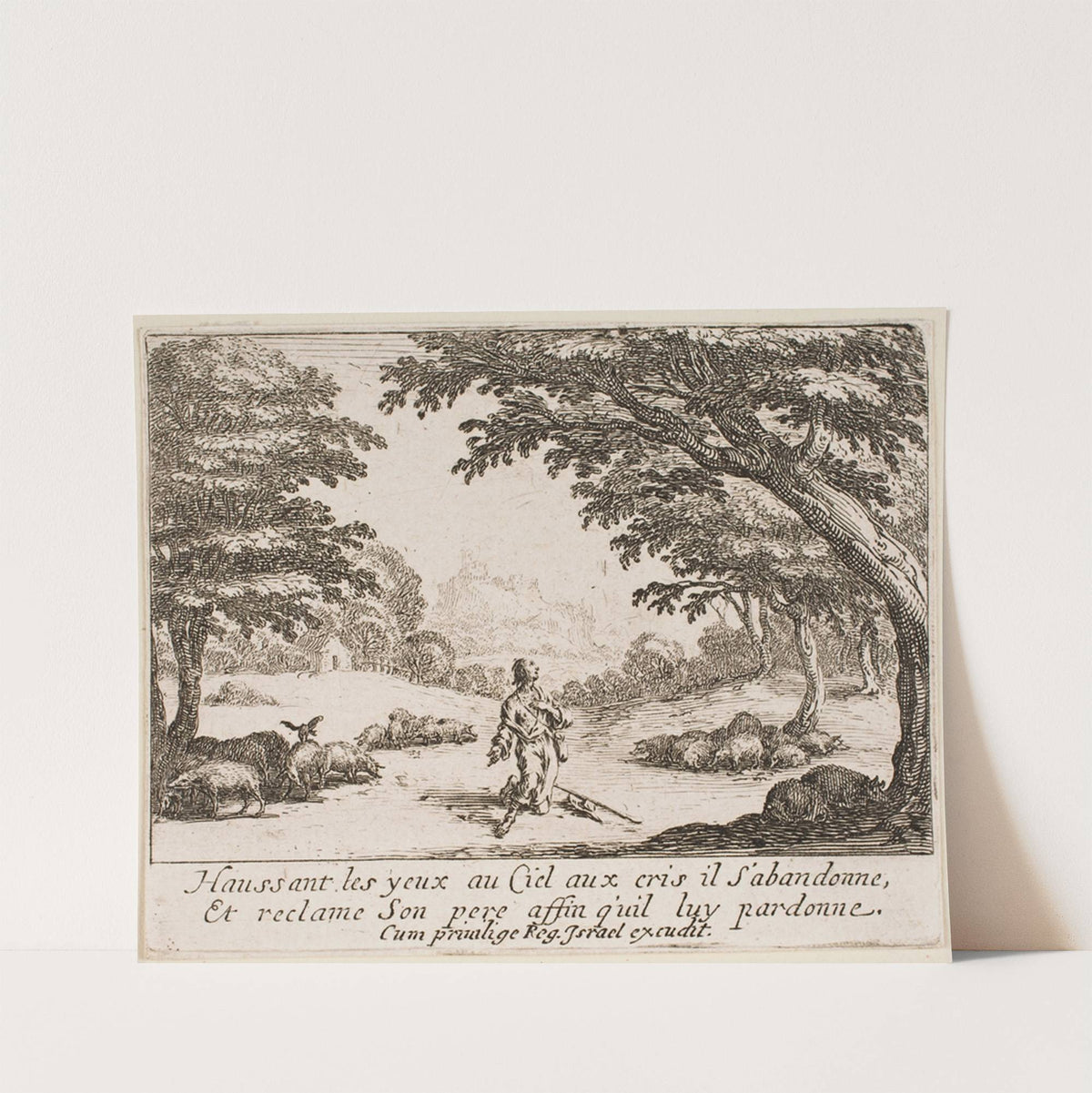 The Prodigal Son Seeks Divine Mercy (1635) by Jacques Callot