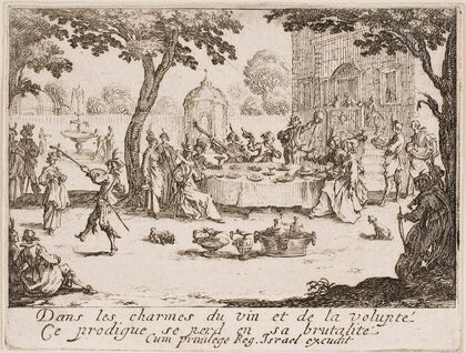 The Prodigal Son Wastes his Fortune (1635)