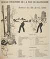 The program of the fencing club (Cercle d’Escrime de la rue de Bourgogne) from April 28, 1888 (1897)
