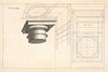The projection of a Dorick capital, in perspective.