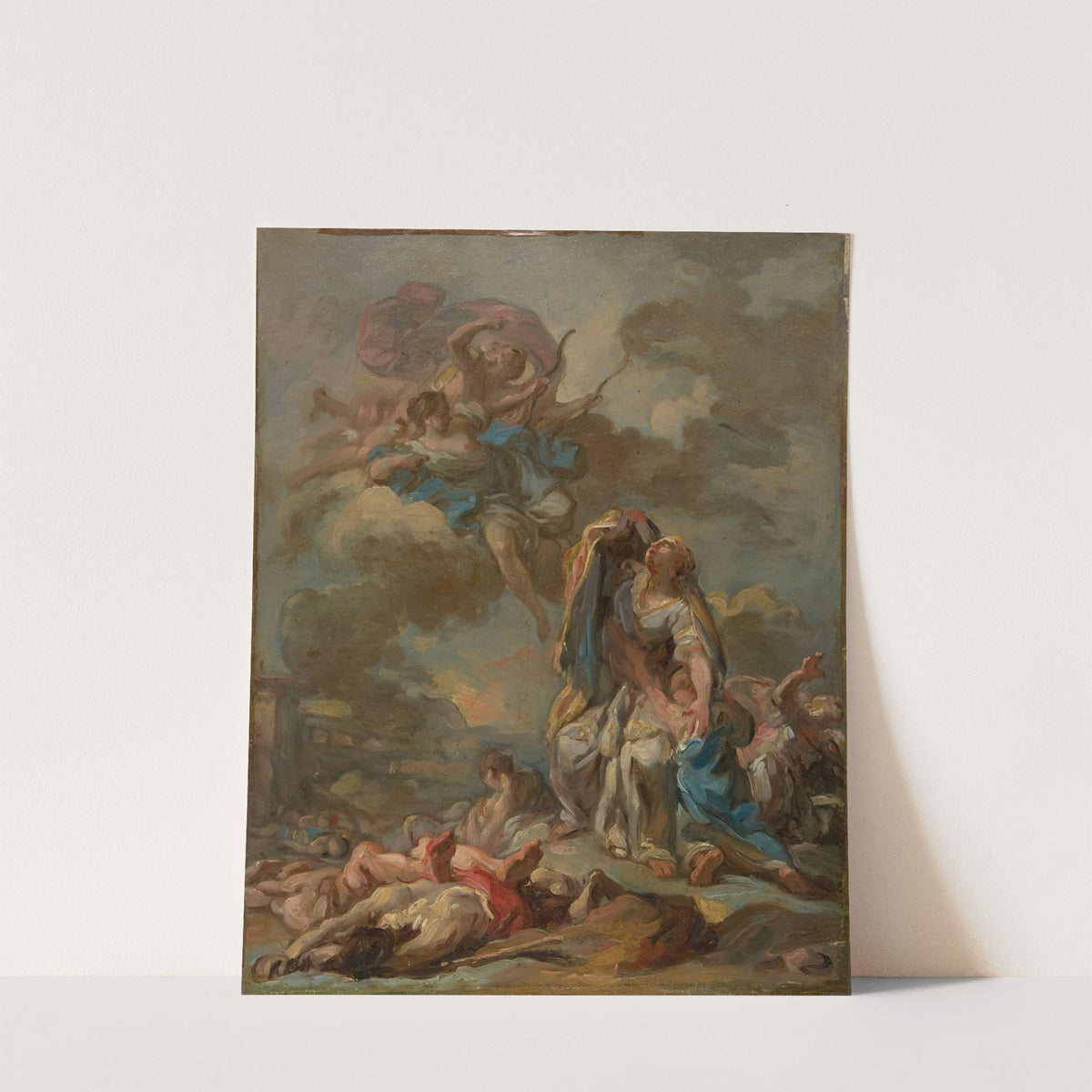 The Punishment of the Arrogant Niobe by Diana and Apollo by Pierre Charles Jombert