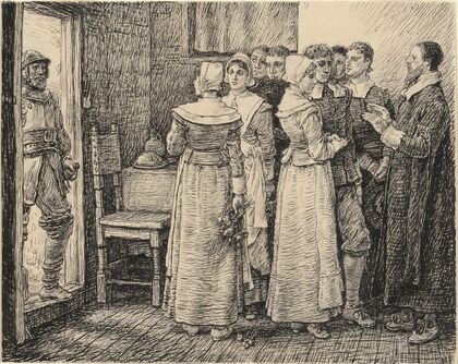 The Puritan Wedding Interrupted