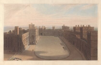 The Quadrangle, Windsor Castle – View from the Round Tower, Windsor Castle