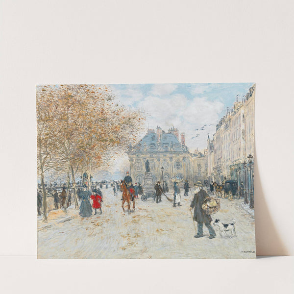 The Quai Malaquais, Paris by Jean François Raffaëlli