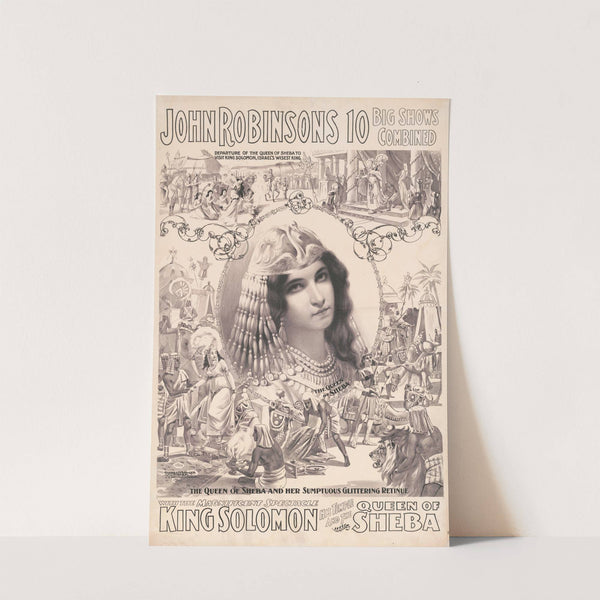 The Queen of Sheba and her sumptous glittering retinue with the magnificient spectacle King Solomon (1899) by Russell, Morgan &amp; Co.