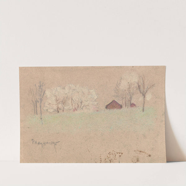 The Red Barn (1895) by Arthur Bowen Davies