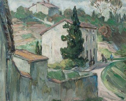 The Red Roofs. Study from the South of France