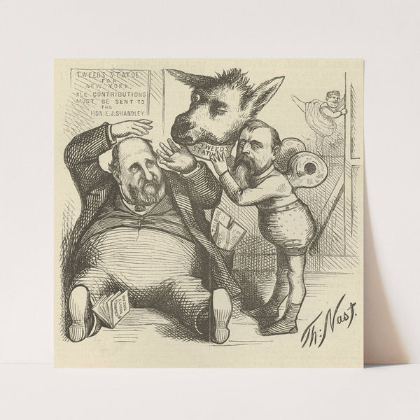 The rehearsal (1871) by Thomas Nast