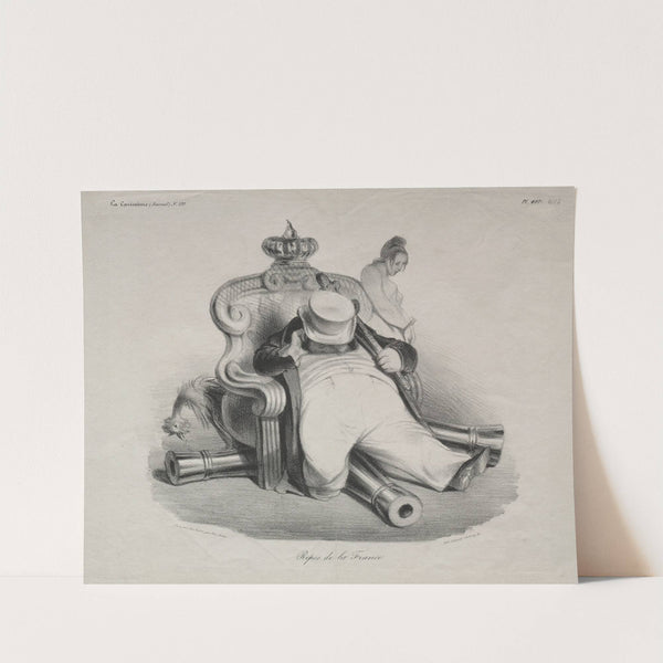 The Repose of France (1834) by Honoré Daumier