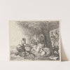 The Rest on the Flight with Joseph in Adoration (1752) by Giovanni Domenico Tiepolo