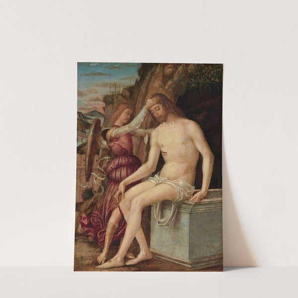 The Resurrected Christ With An Angel by Giovanni Francesco Maineri