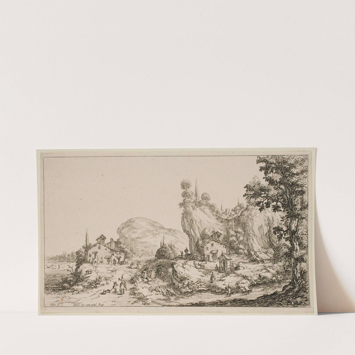 The Return from the Hunt (1630) by Jacques Callot