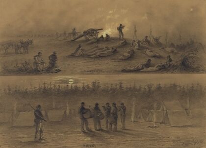 The reveille on the line of battle