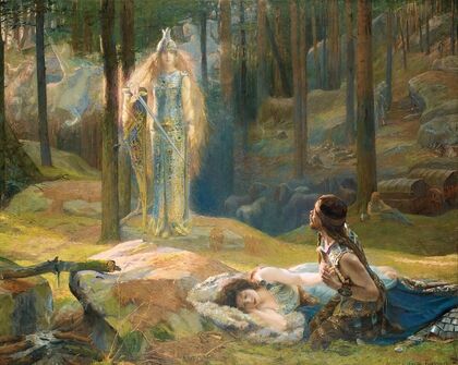 The Revelation, Brynhild Discovering Sieglind And Sigmund