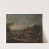 The Reverend Jemmet Browne at a meet of foxhounds by Peter Tillemans