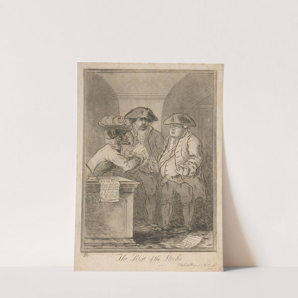 The rise of the stocks. (1786) by James Sayers