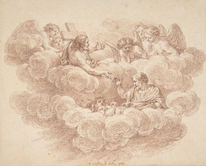 The Risen Christ Appearing to Souls in Purgatory