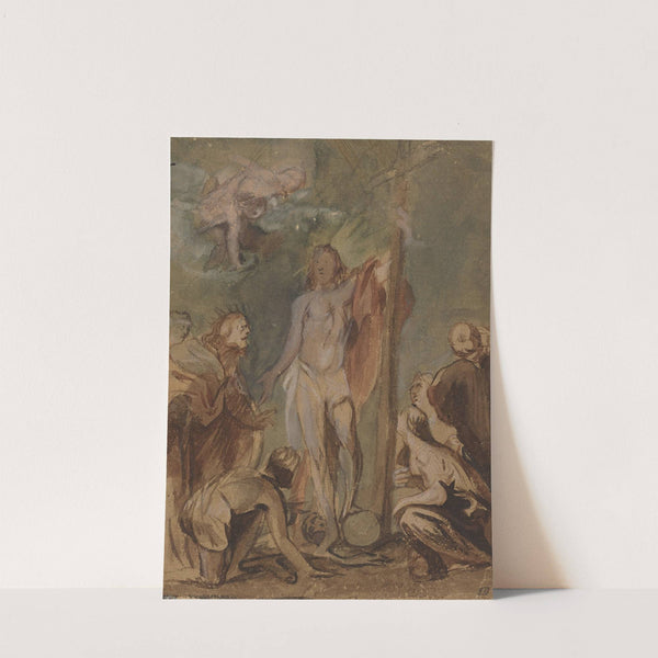 The Risen Christ Surrounded by Saints by Jan Boeckhorst
