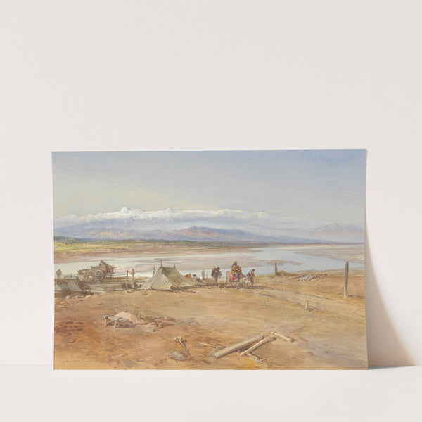 The River Chenab, Punjab by William Simpson