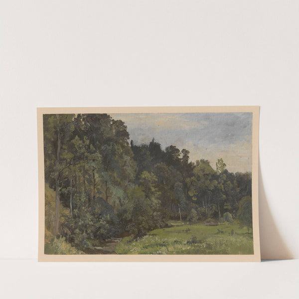 The River Czyżynka valley near the Cisy Castle (1850-1881) by Adolf Dressler