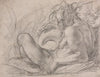 The River God Tiber (Study for a fresco, Miracle of the Snow, or the Foundation of Santa Maria Maggiore, Rome in the Canigiani chapel of S. Felicita, Florence)