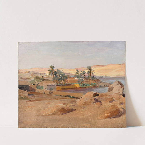 The River Nile near Aswan. From the journey to Egypt (1903) by Jan Ciągliński