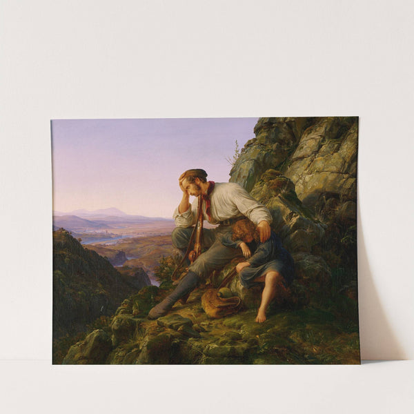 The Robber and His Child by Karl Friedrich Lessing