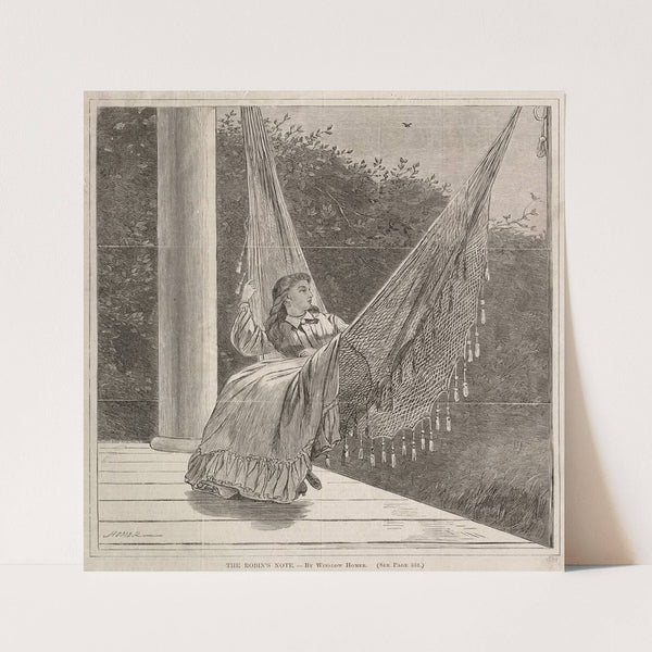 The Robin’s Note (1870) by Winslow Homer