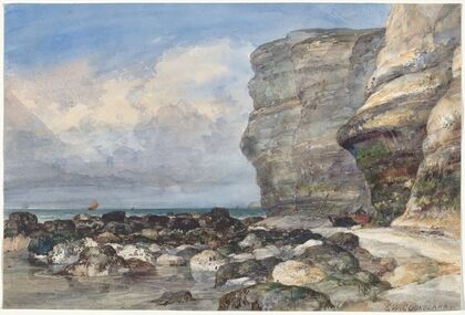 The Rocky Beach and Cliffs at Fécamp