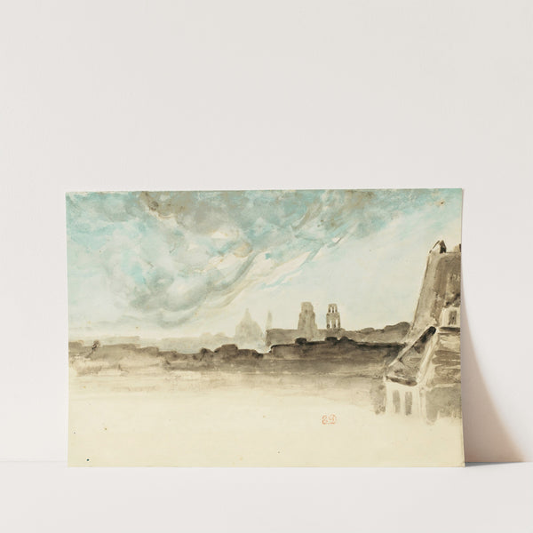 The Roofs Of Paris by Eugène Delacroix