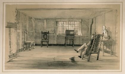 The room in which Shakespere was born … Stratford-upon-Avon