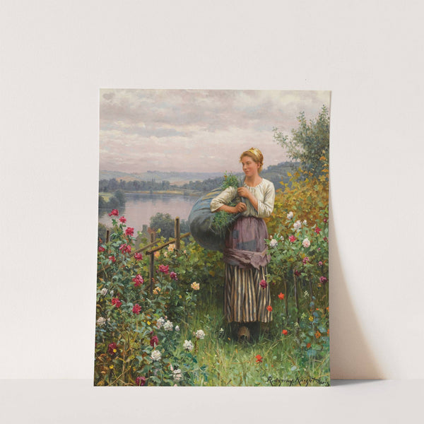The Rose Garden by Daniel Ridgway Knight