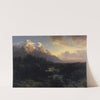 The Rosenlaui Valley with the Wetterhorn (1856) by Alexandre Calame