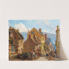 The Rosiers Street In Trouville by Charles-Louis Mozin