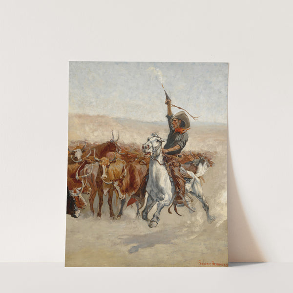 The Round-Up ( circa 1888) by Frederic Remington