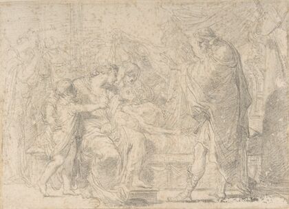 The Royal Family of Troy Mourning the Death of Hector (1734–1802)
