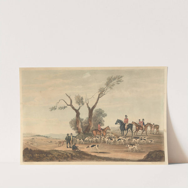 The Royal Hunt. 1.The Meeting Place. (1826) by Richard Barrett Davis