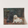 The Royal Poodles Jocko and Geraldine by Francois Richard de Montholon