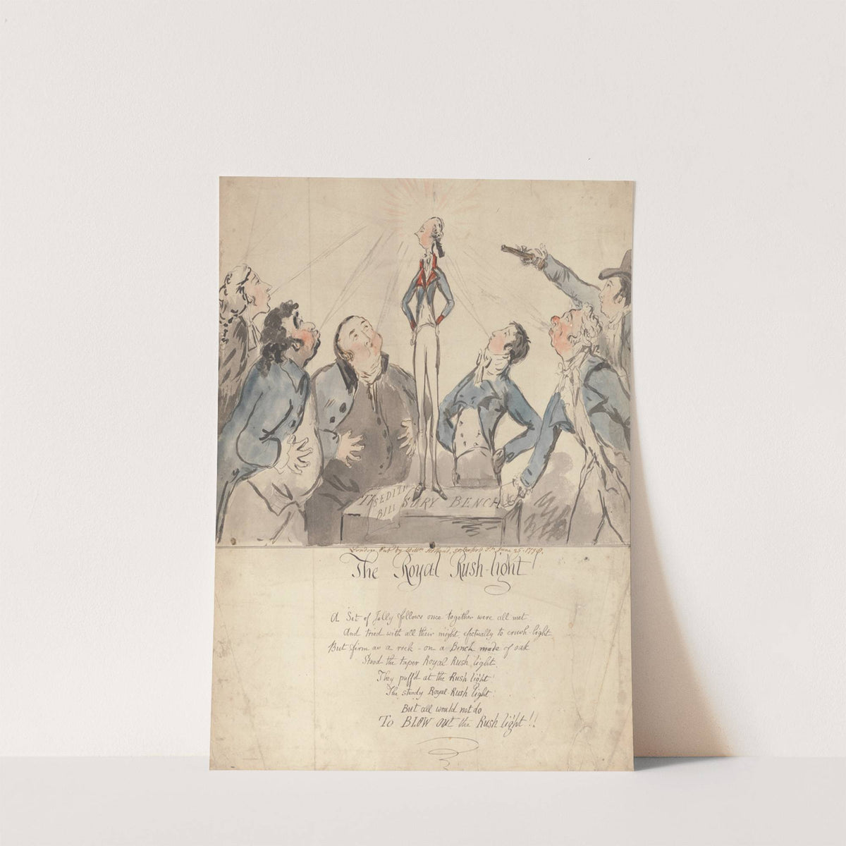 The Royal Rush light! (1798) by George Moutard Woodward