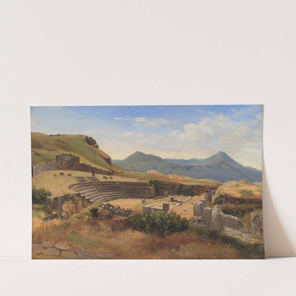 The Ruins of the Antique Theatre at Tusculum, Italy by Thorald Brendstrup