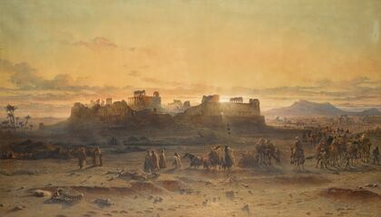 The ruins of the temple of the sun, Palmyra