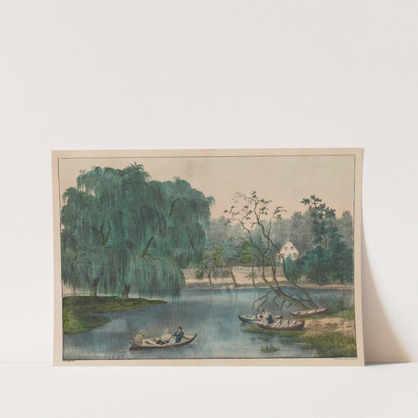The rural lake by Currier & Ives.