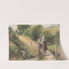 The Rustic Bridge by Myles Birket Foster