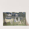 The Sacred Grove, Beloved of The Arts and The Muses (1884) by Pierre Puvis de Chavannes