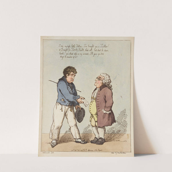 The sailor and banker, or The firm in danger (1799) by Thomas Rowlandson