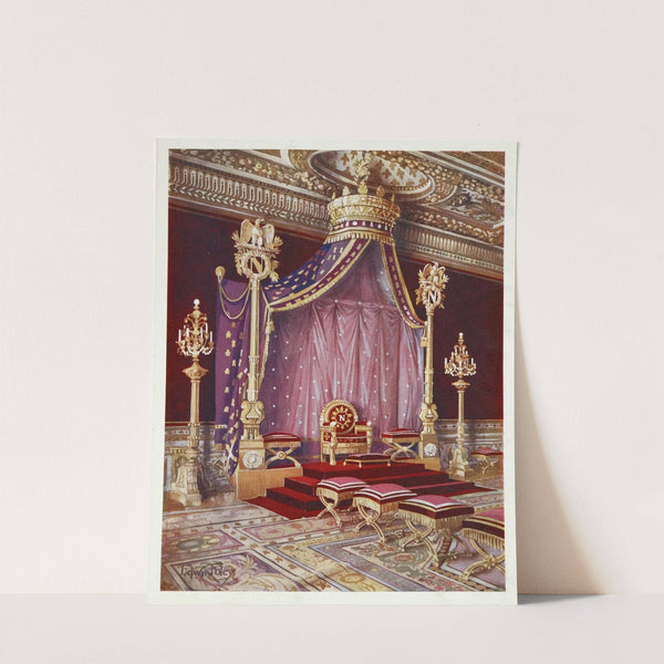 The salle du trone in the Palace of Fontainebleau by Edwin Foley