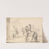The Scholar Placed in His Seat Without Styrrops (1729) by John Vanderbank