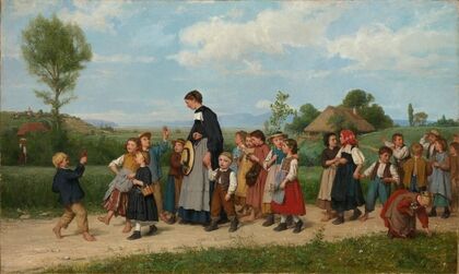 The school walk (1872)